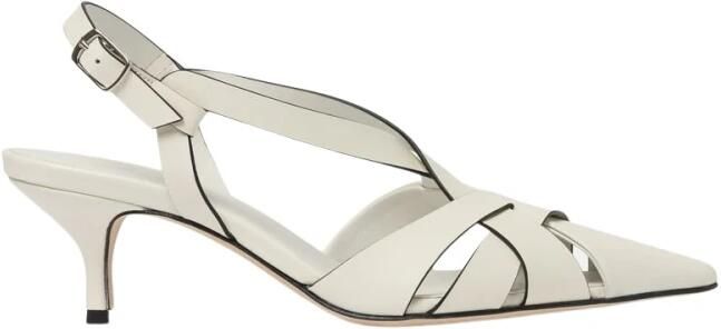 Scarosso Off White Calf Slingbacks