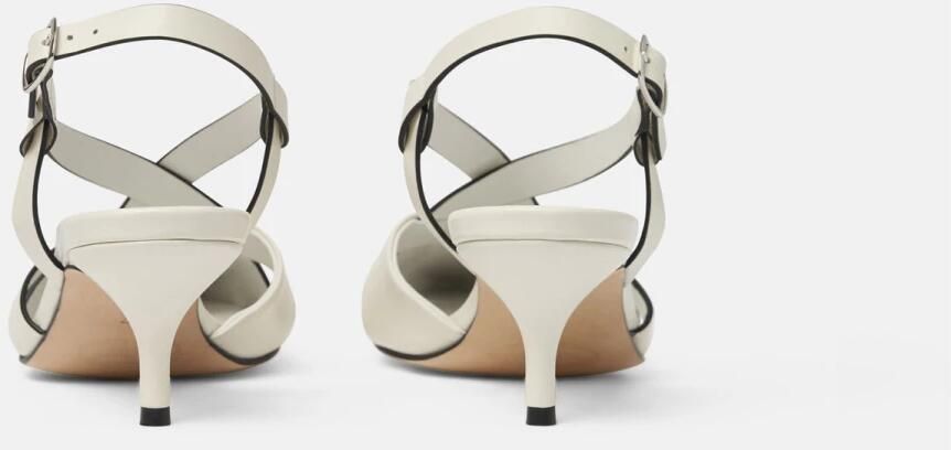 Scarosso Off White Calf Slingbacks - Foto 2