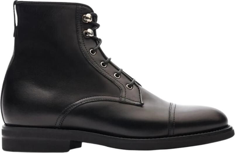 Scarosso Paola Leren Veterschoenen Zwart Dames