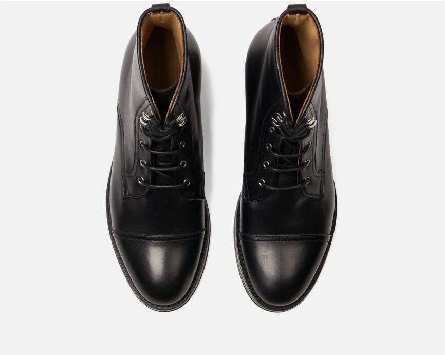 Scarosso Paola Leren Veterschoenen Zwart Dames - Foto 2