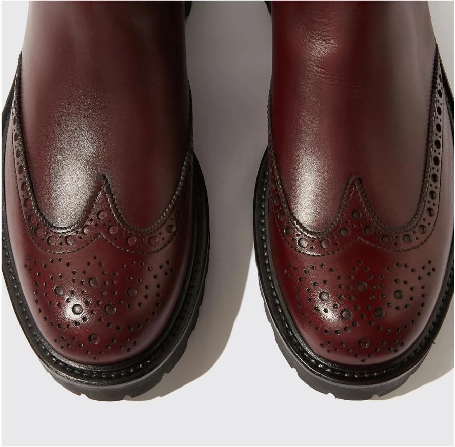 Scarosso Poppy Chelsea Laarzen Handgemaakt in Italië Purple Dames