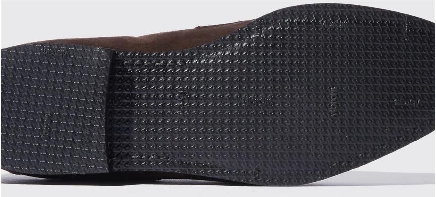 Scarosso Handgemaakte Italiaanse Penny Loafers Donkerbruin Suède Brown Heren - Foto 3
