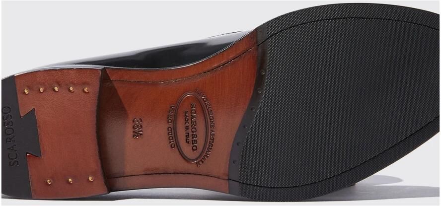 Scarosso Klassieke zwarte tassel loafers Black Dames