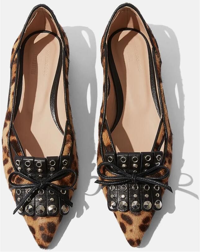 Scarosso Pittige wilde ballerinas Bruin Dames - Foto 2