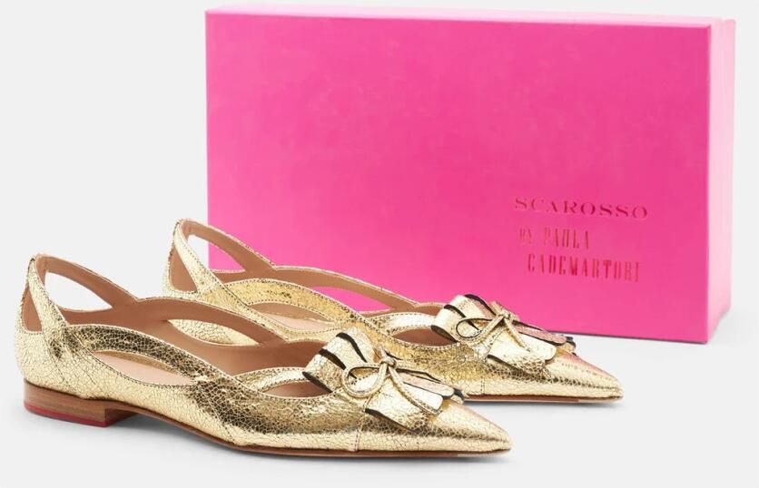 Scarosso 24K Golf Fringe Ballet Flats Geel Dames - Foto 3