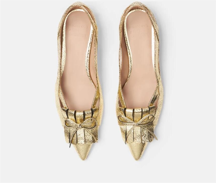Scarosso 24K Golf Fringe Ballet Flats Geel Dames - Foto 2
