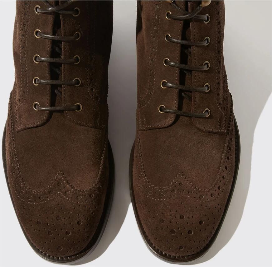 Scarosso Stefania Suède Laarzen Brown Dames