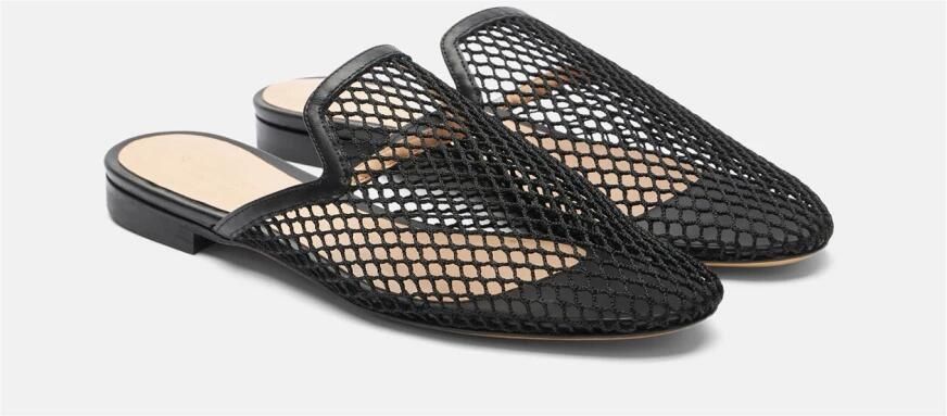 Scarosso Zwarte Mesh Muiltjes Black Dames - Foto 3