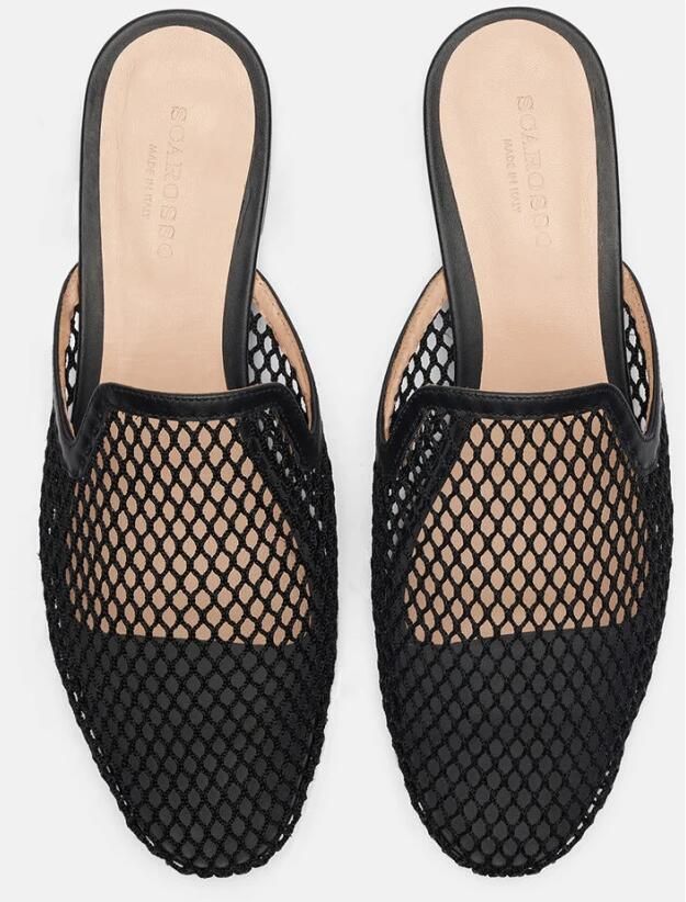 Scarosso Zwarte Mesh Muiltjes Black Dames - Foto 2