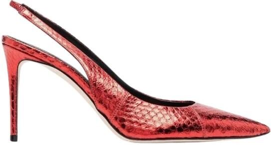 Scarosso Sutton Elaphe Pumps Rood Dames
