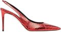 Scarosso Sutton Elaphe Pumps Rood Dames - Rood
