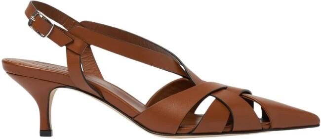Scarosso Tan Calf Slingbacks