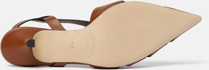 Scarosso Tan Calf Slingbacks - Foto 4