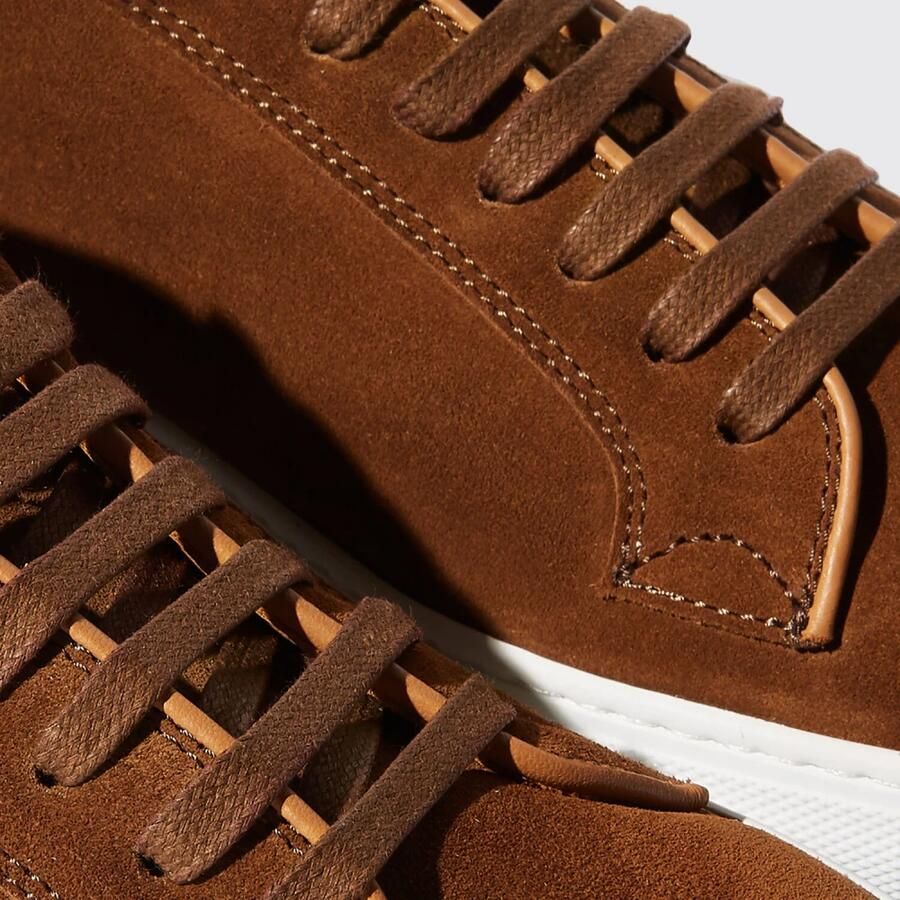 Scarosso Ugo Suède Leren Sneakers Brown Heren