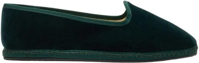 Scarosso Valentina Groene Velvet Pantoffels