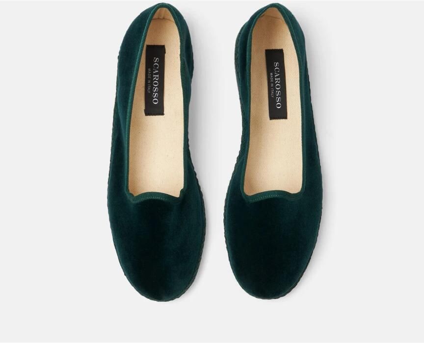 Scarosso Valentina Groene Velvet Pantoffels - Foto 2
