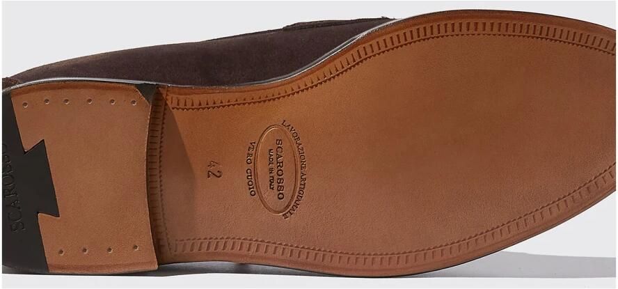 Scarosso Zwarte Penny Loafers