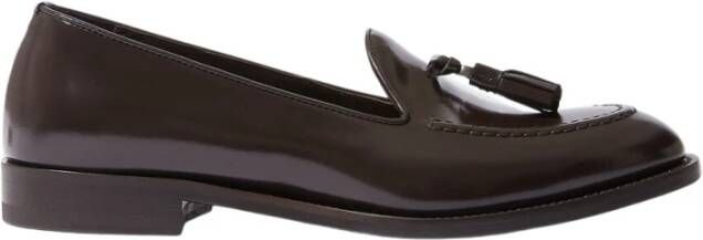Scarosso Sienna Tassel Loafers Handgemaakte Italiaanse leren schoenen Brown Dames
