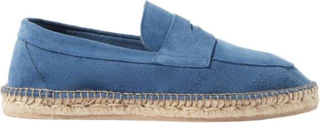 Scarosso Stalen Suède Espadrilles Blue Heren