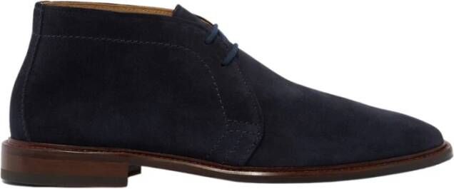 Scarosso Suede Gary Laarzen Blauw Heren