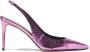 Scarosso Fuchsia Elaphe Slingback Pumps Pink Dames - Thumbnail 2