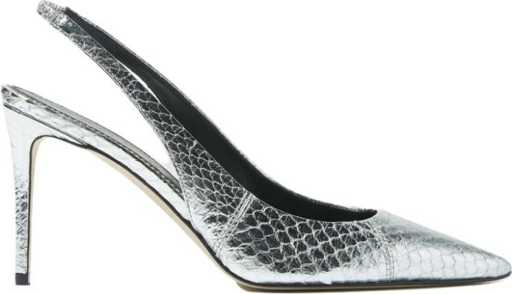 Scarosso Sutton Elaphe Pumps Grijs Dames