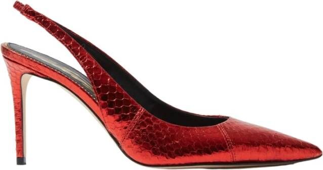 Scarosso Sutton Elaphe Pumps Rood Dames