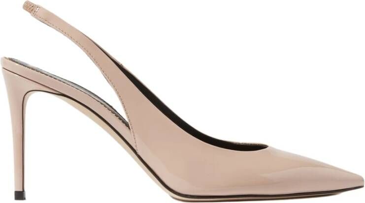 Scarosso Sutton Patent Pumps Nude Leren Slingback Beige Dames