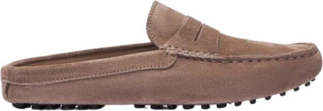 Scarosso Taupe suède penny driver muiltjes - Foto 2