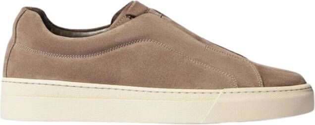 Scarosso Taupe Suède Slip-On Sneakers