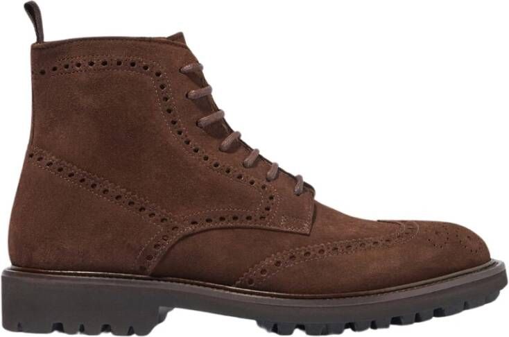 Scarosso Thomas Brown Suede Veterlaars
