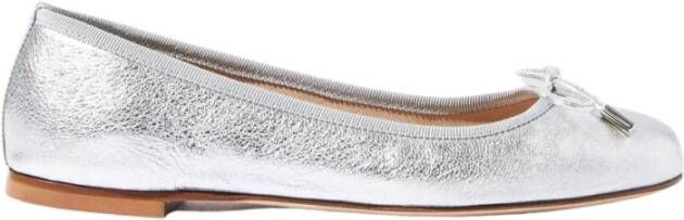 Scarosso Tijdloze elegantie zilveren balletflats Grijs Dames