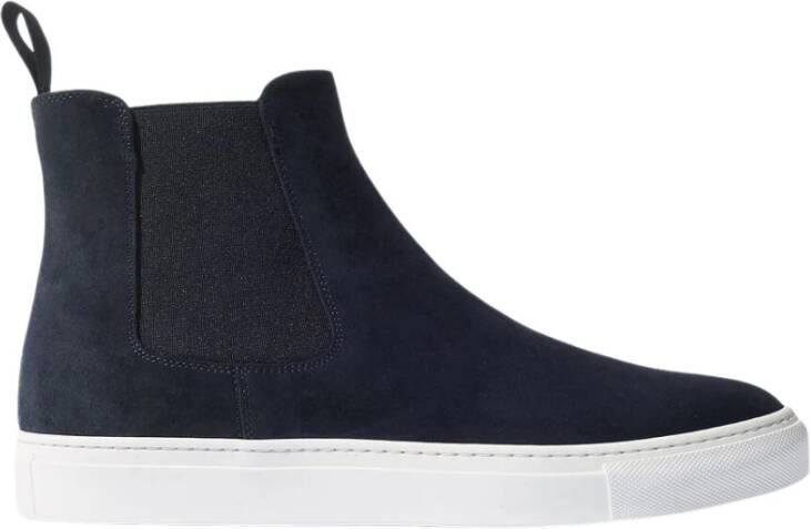 Scarosso Tommaso Nero Sneakers Klassieke Chelsea-stijl met moderne platformszool Black Heren