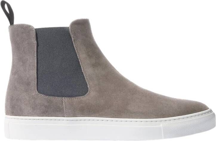 Scarosso Tommaso Grijze Suède Platform Sneakers Grijs Heren