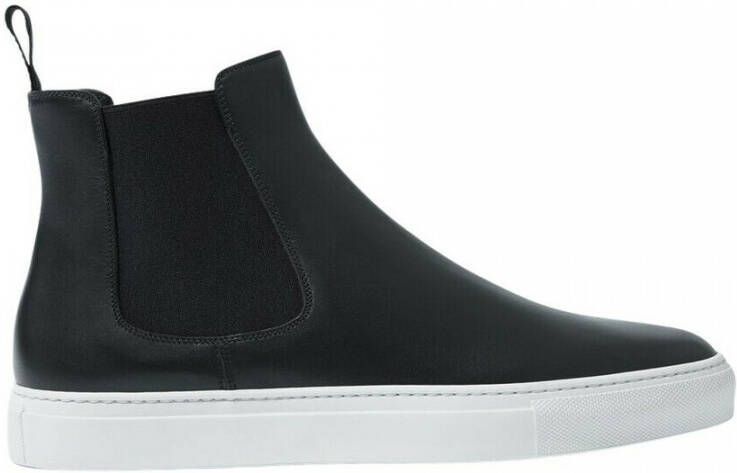 Scarosso Tommaso Nero Sneakers Klassieke Chelsea-stijl met moderne platformszool Zwart Heren