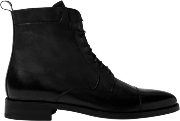 Scarosso Totò Zwarte Veterschoenen Black Heren