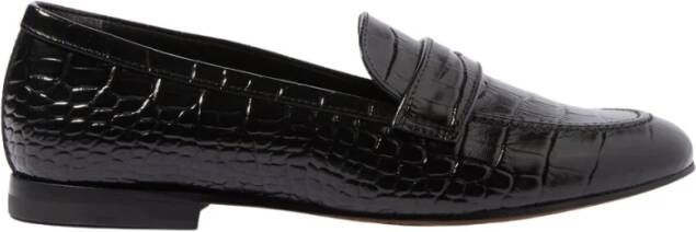 Scarosso Valeria Cocco Krokodil Loafers Black Dames