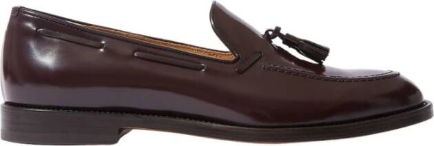 Scarosso William Loafers Handgemaakte Italiaanse Tassel Loafers Red Heren