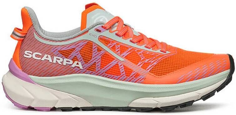 Scarpa All-Terrain Ultra-Gedempte Sneakers Orange Dames