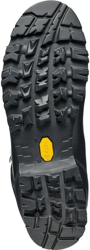 Scarpa Zwarte Leren Sneakers Verlengde Veters Black Heren