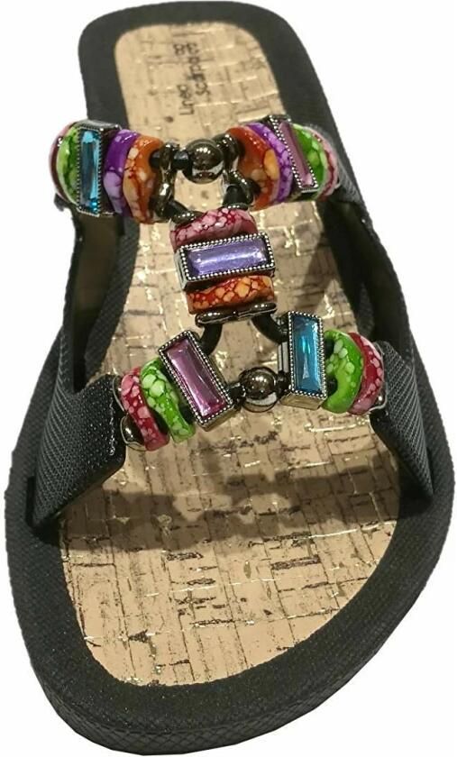 Scarpa Slippers met veelkleurige kralenband - Foto 2