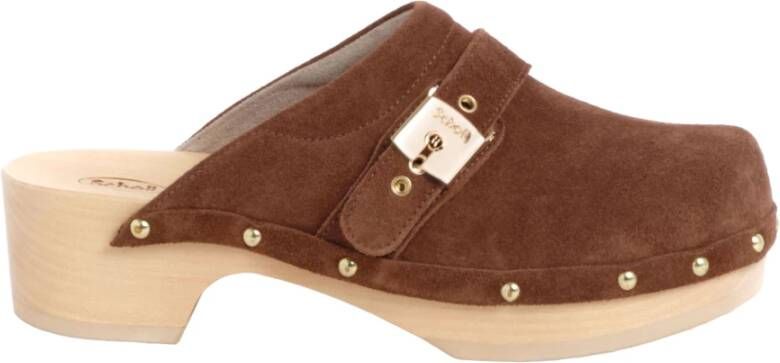 Scholl Bruine Sandalen voor Zomer Outfits Brown Dames