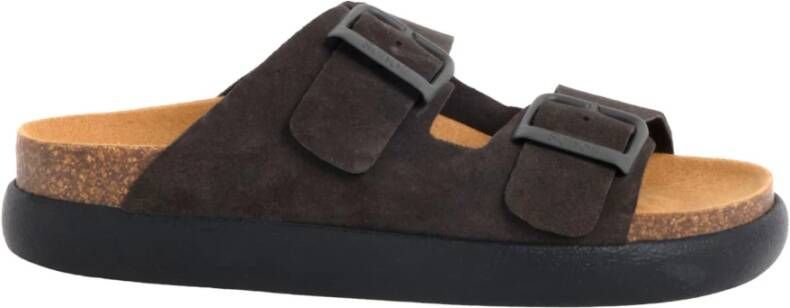 Scholl Bruine Sandalen voor Zomer Outfits Brown Dames
