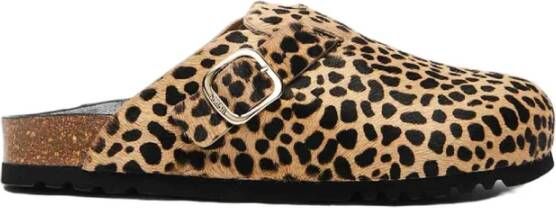 Scholl Gesloten-teen Dierenprint Klomp met Gesp - Foto 2