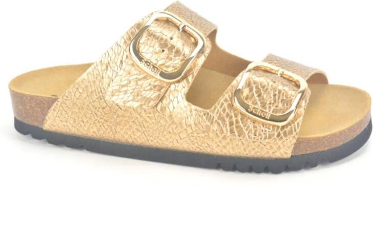 Scholl Goud Print Klomp