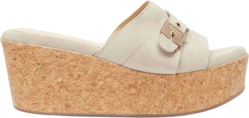 Scholl Footwear Sandalettes Scholl Women Janelle Suede Sand - Foto 2