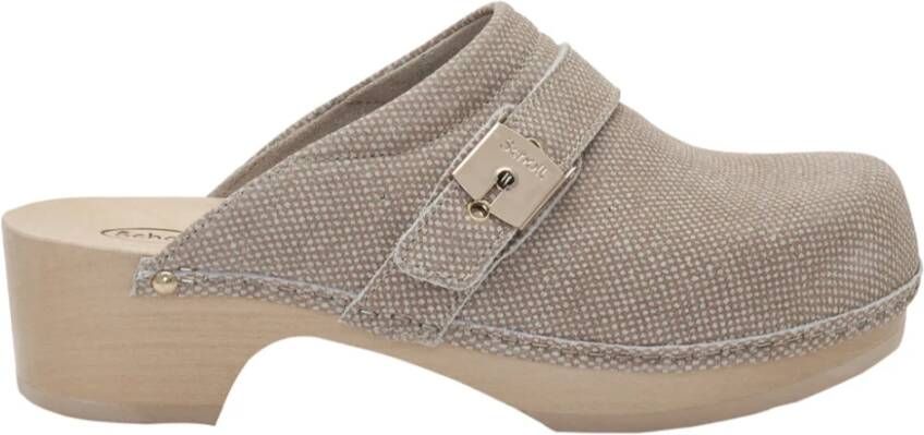 Scholl Pescura Clogs 50 Beige Dames