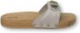 Scholl Pescura Flat Lea-W bianco- slipper- klompen - Thumbnail 2