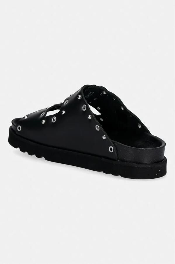 Scholl Beatriz Ring leren slippers zwart - Foto 11