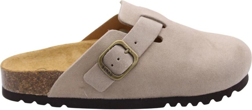 Scholl Klomp Women Fae Suede Sp Dark Beige - Foto 4